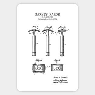 SAFETY RAZOR patent Sticker